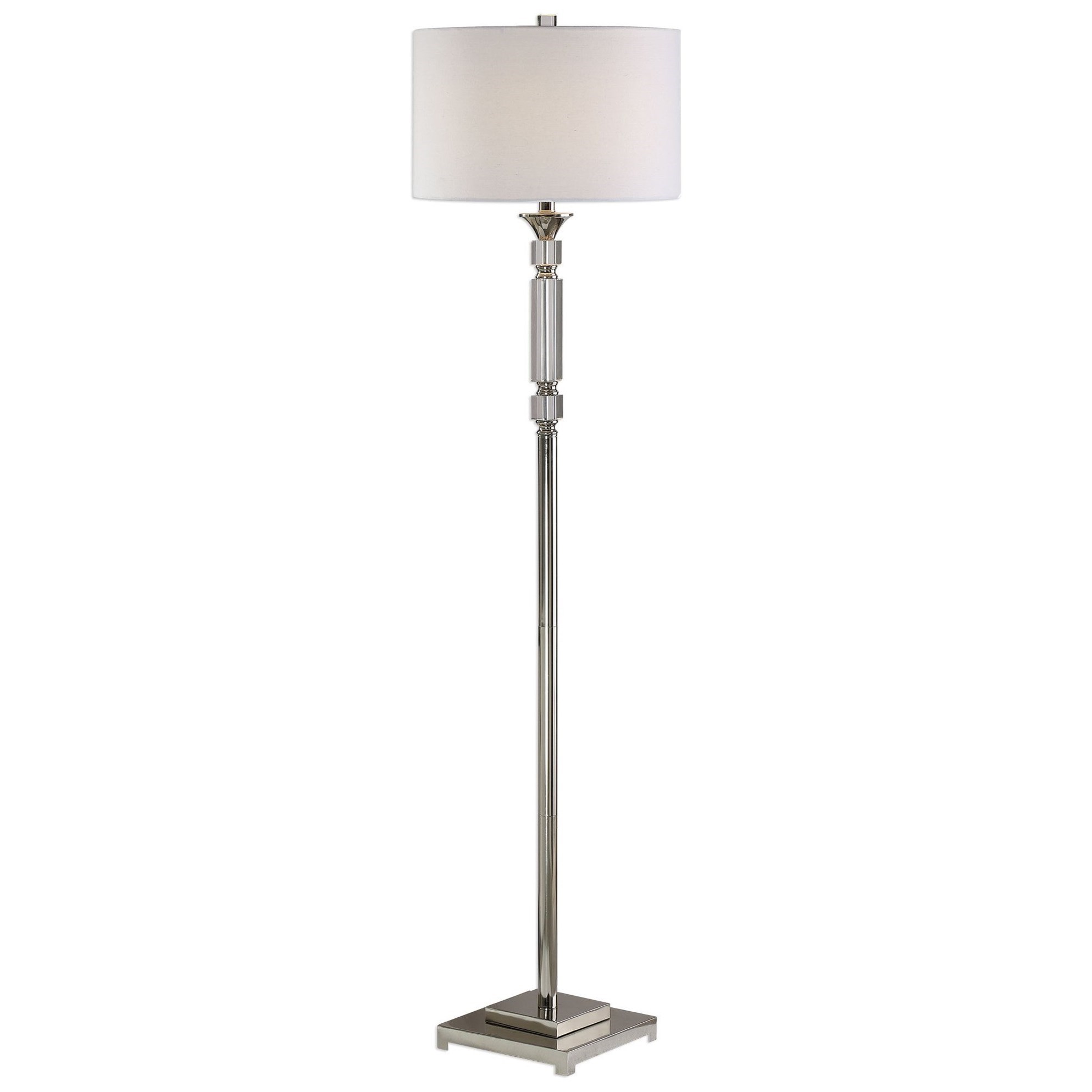Uttermost Floor Lamps Volusia Nickel Floor Lamp Walker's Furniture